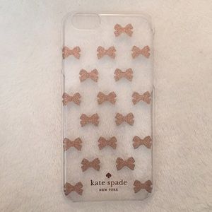 Kate Spade Rose Gold Bows iPhone 6/6s Case